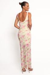 Brissa Maxi Dress - Yellow Floral